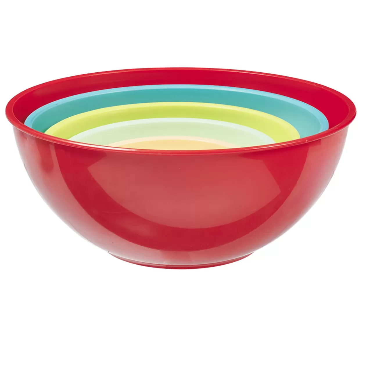 Saladier plastique multicolore x5>Gifi Shop