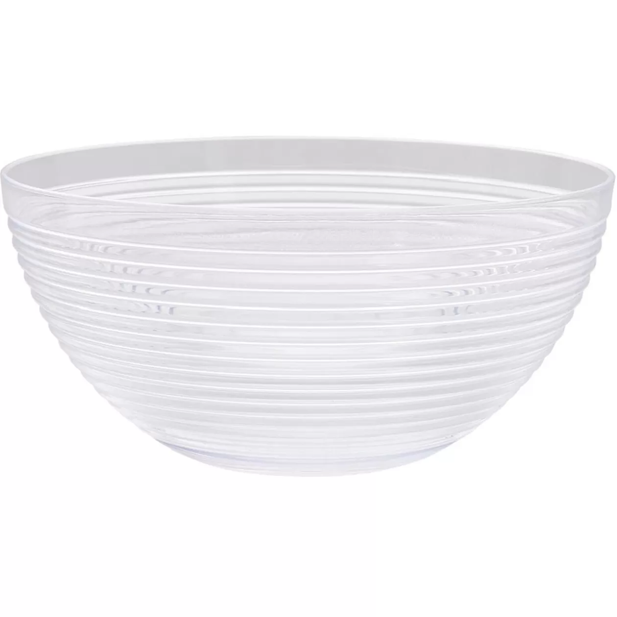 Saladier plastique strié noir transparent Ø17xH8,5cm>Gifi Best