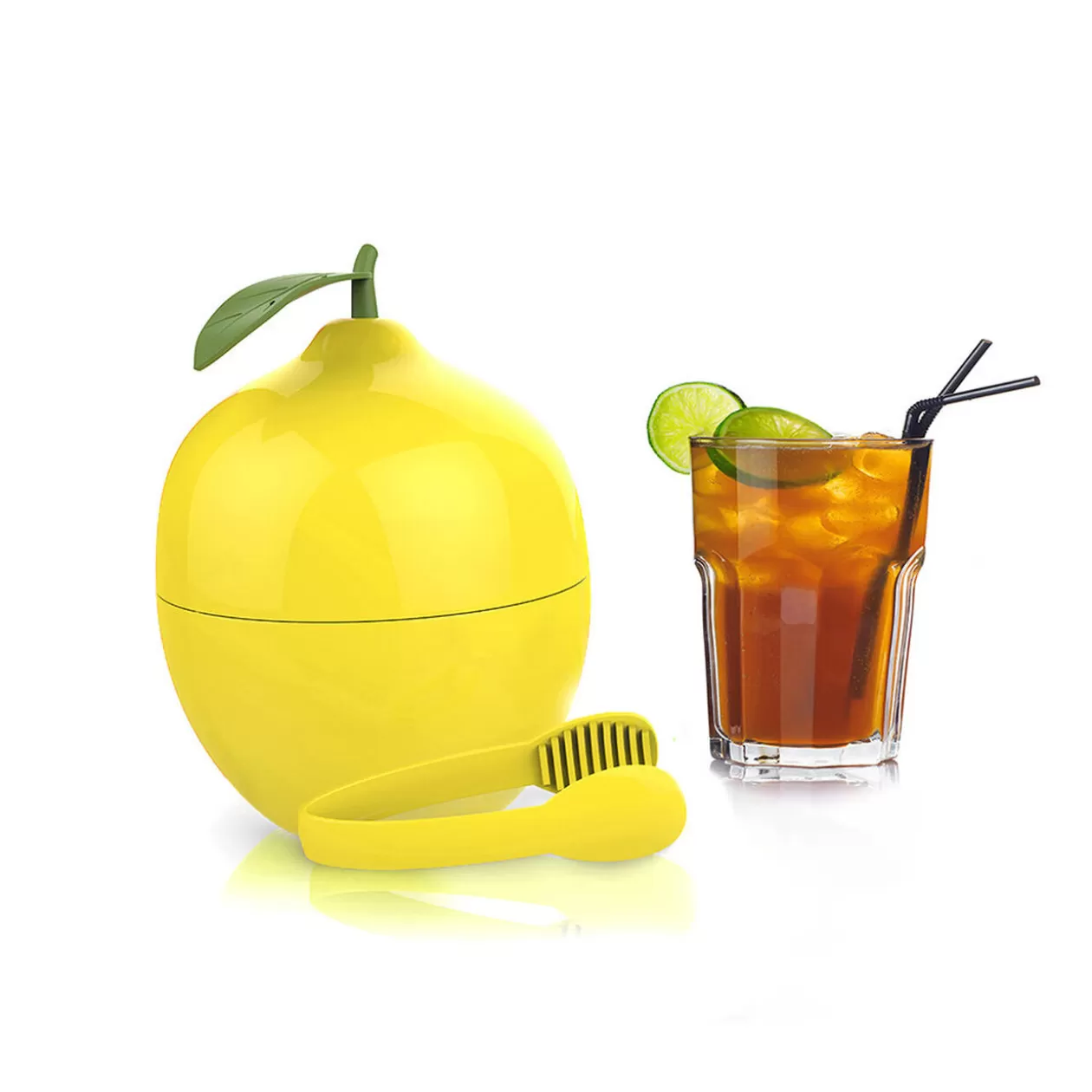 Gifi Seau à glacons forme citron jaune avec pince< Vaisselle Et Accessoires De Table