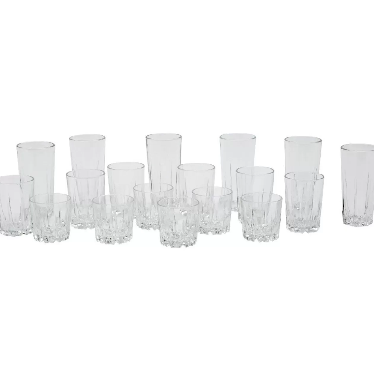 Gifi Service 18 verres transparents Versailles< Vaisselle Et Accessoires De Table