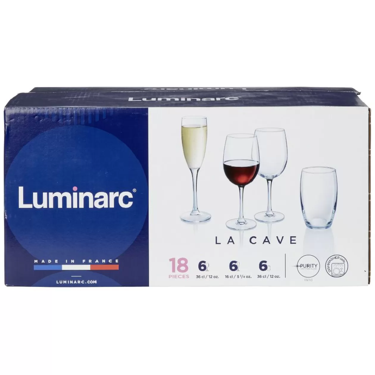 Service à verre transparent 18 pièces>Gifi Hot