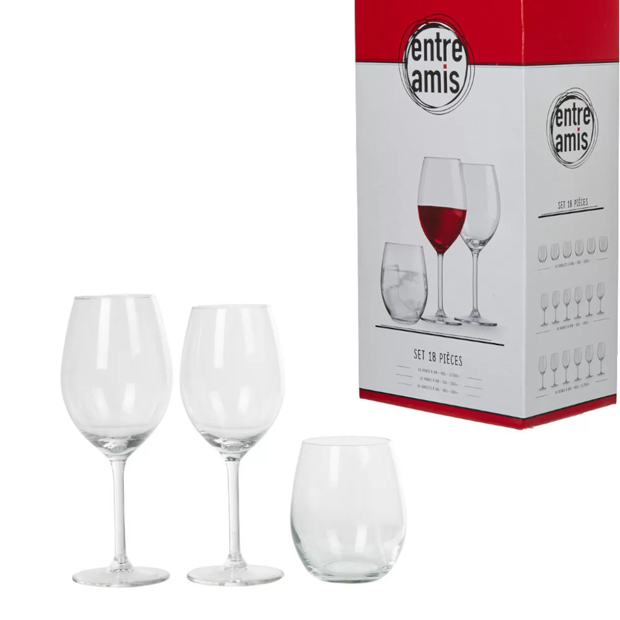 Gifi Service de 18 verres< Vaisselle Et Accessoires De Table