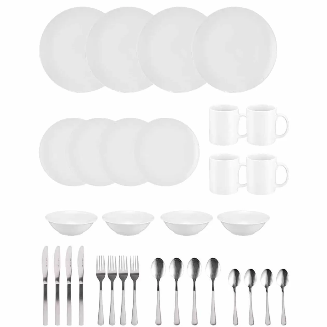 Gifi Service vaisselle blanc complet 32 pièces< Vaisselle Et Accessoires De Table