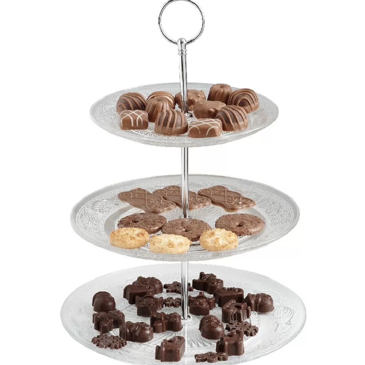 Gifi Serviteur à 3 niveaux transparent< Vaisselle Et Accessoires De Table
