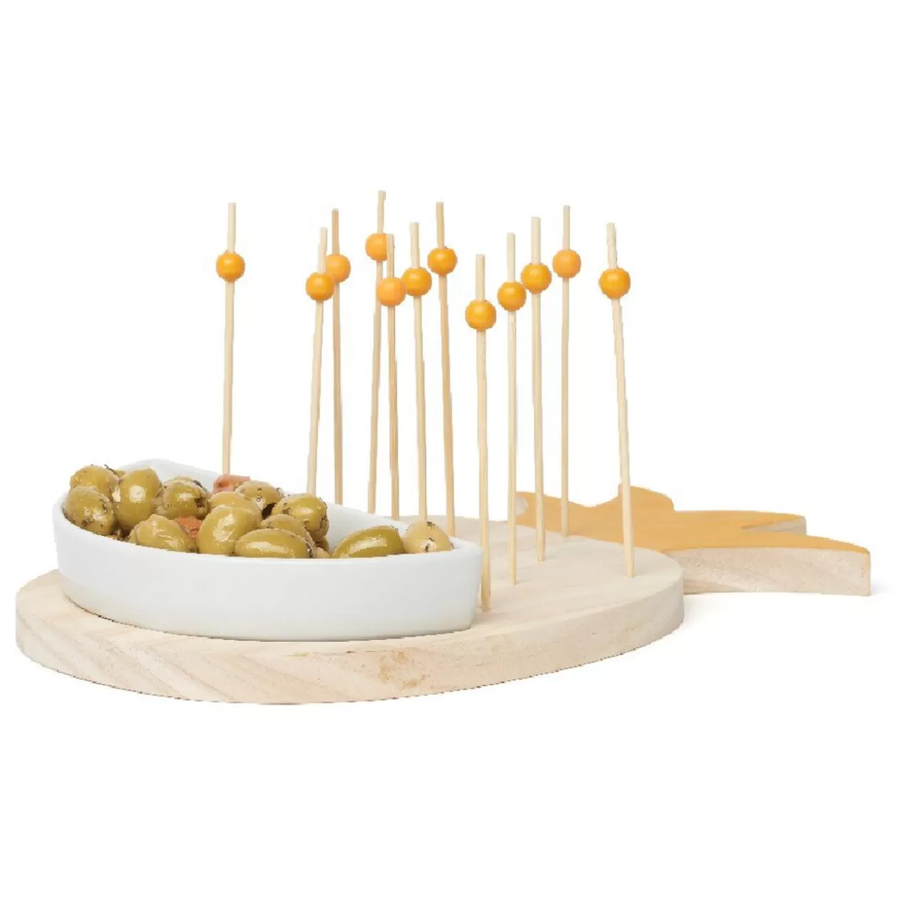 Gifi Set apéritif en forme d ananas 12 pics et coupelle< Vaisselle Et Accessoires De Table