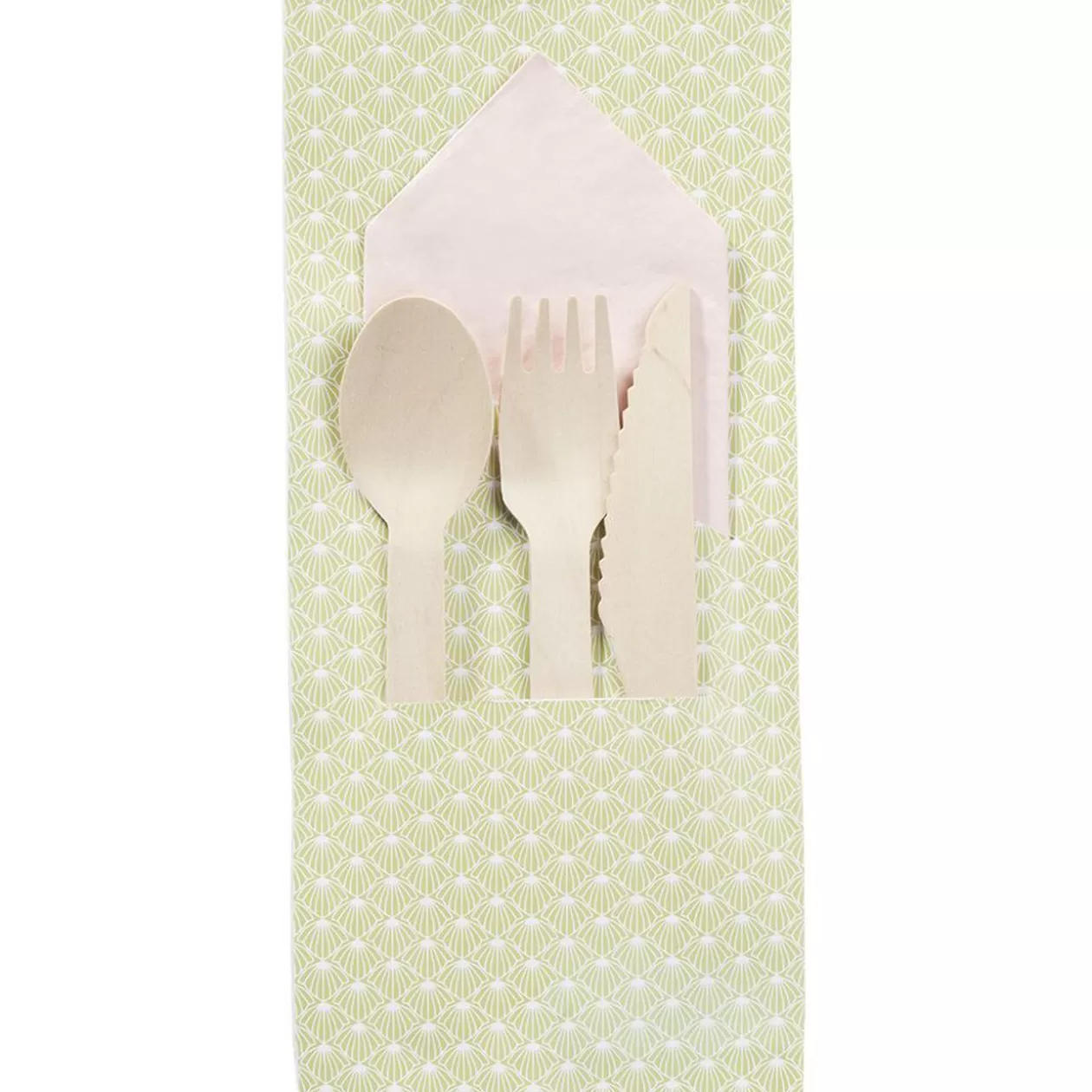 Gifi Set de couverts en bois dans pochon< Vaisselle Et Accessoires De Table