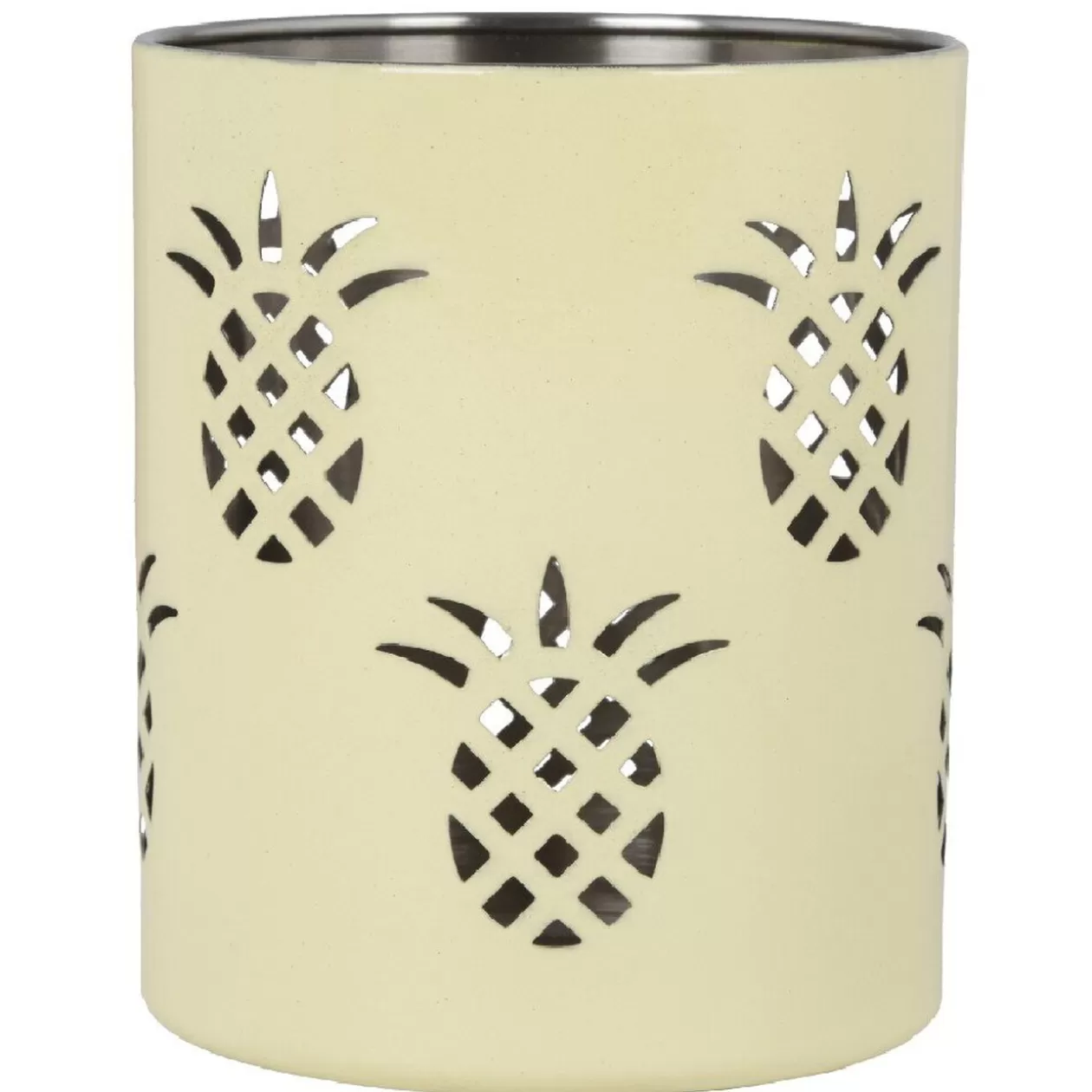 Gifi Set passoire, saladier, porte-ustensiles vert design ananas< Préparation Culinaire