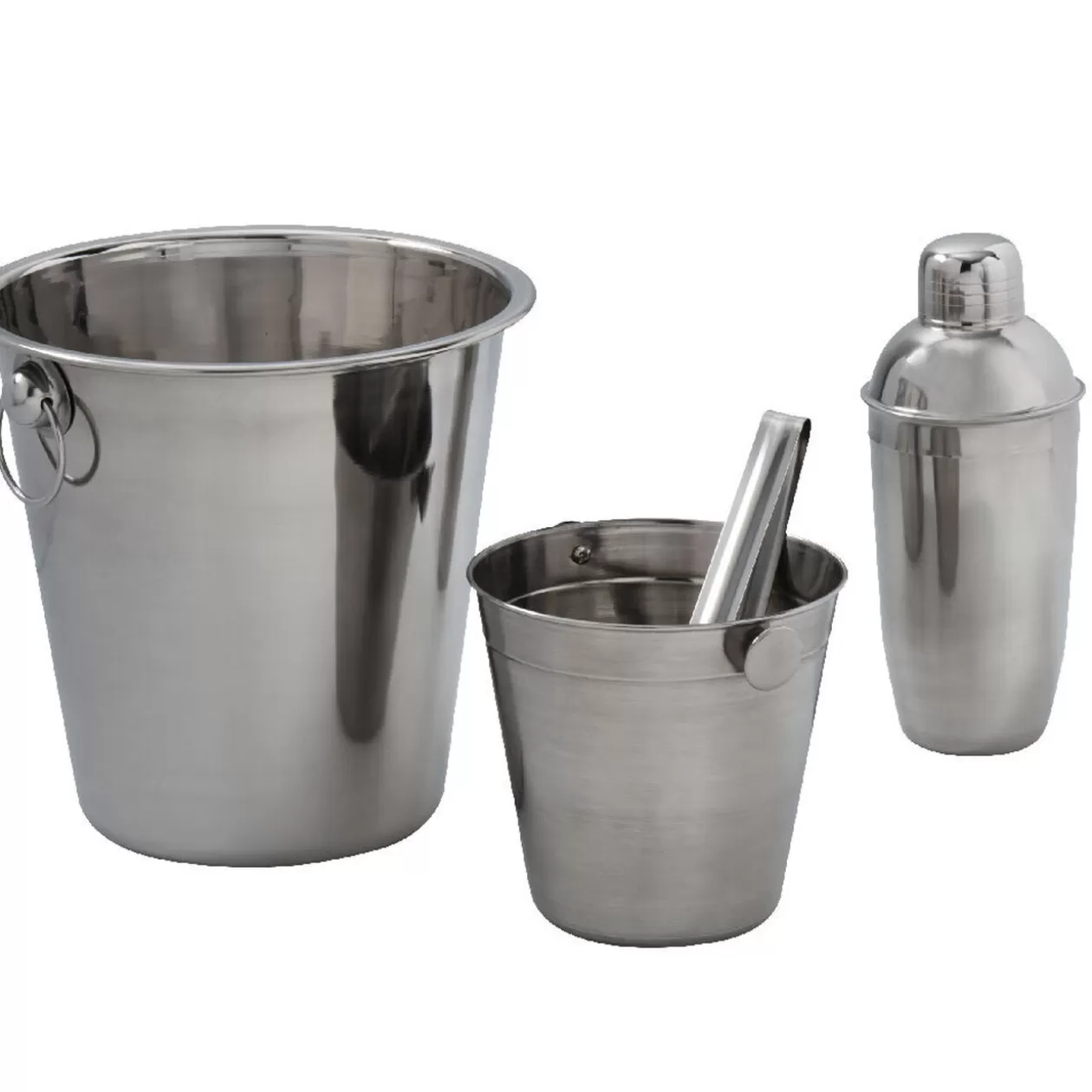 Gifi Set seau à glaces x2 avec shaker et pince inox 4 pièces< Vaisselle Et Accessoires De Table