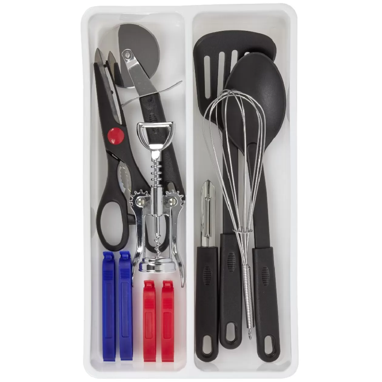 Gifi Set ustensile de cuisine 11 pièces avec bac de rangement< Préparation Culinaire