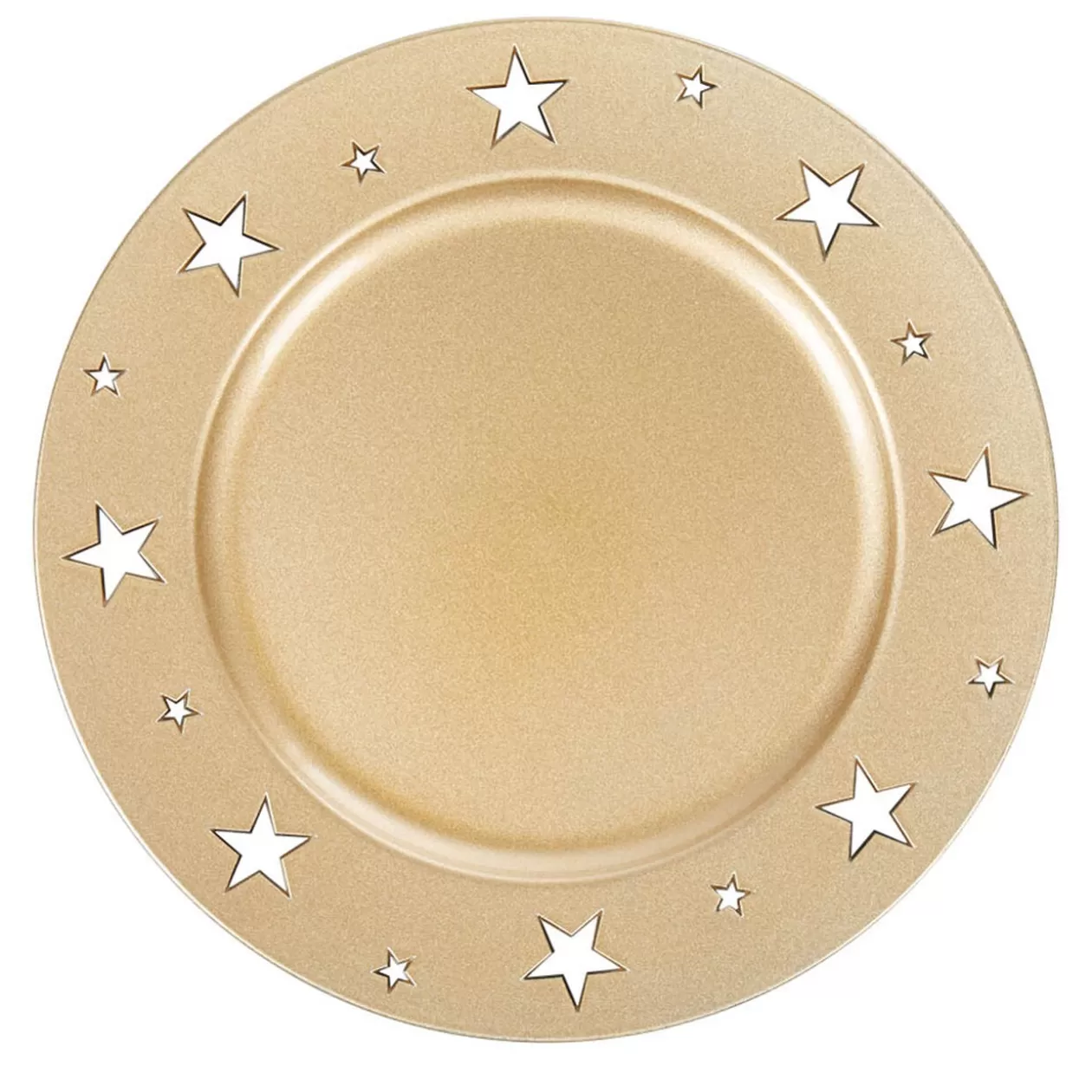 Gifi Sous assiette décoration doré bordure étoiles< Vaisselle Et Accessoires De Table
