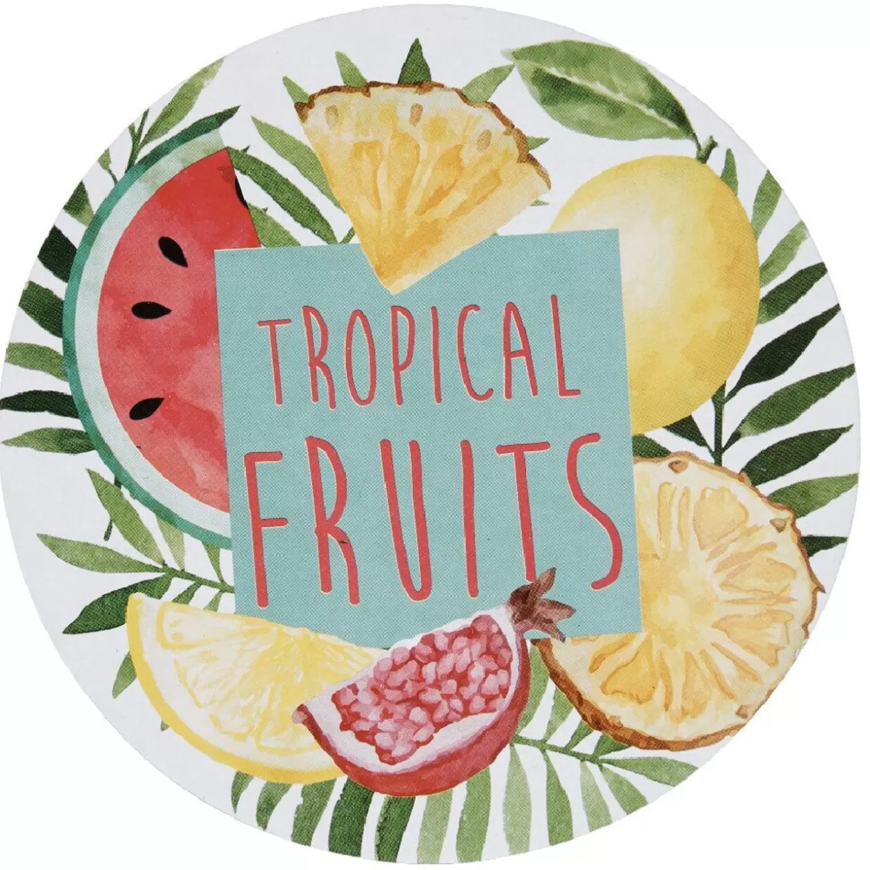 Gifi Sous verre design tropical x6< Vaisselle Et Accessoires De Table