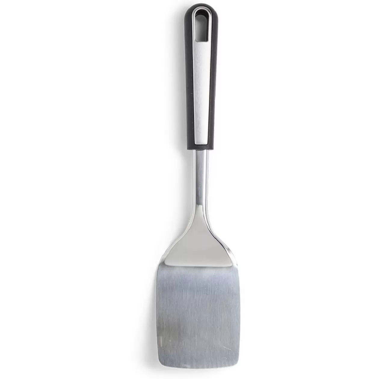 Gifi Spatule de cuisine en inox avec manche en plastique noir L.31cm< Préparation Culinaire