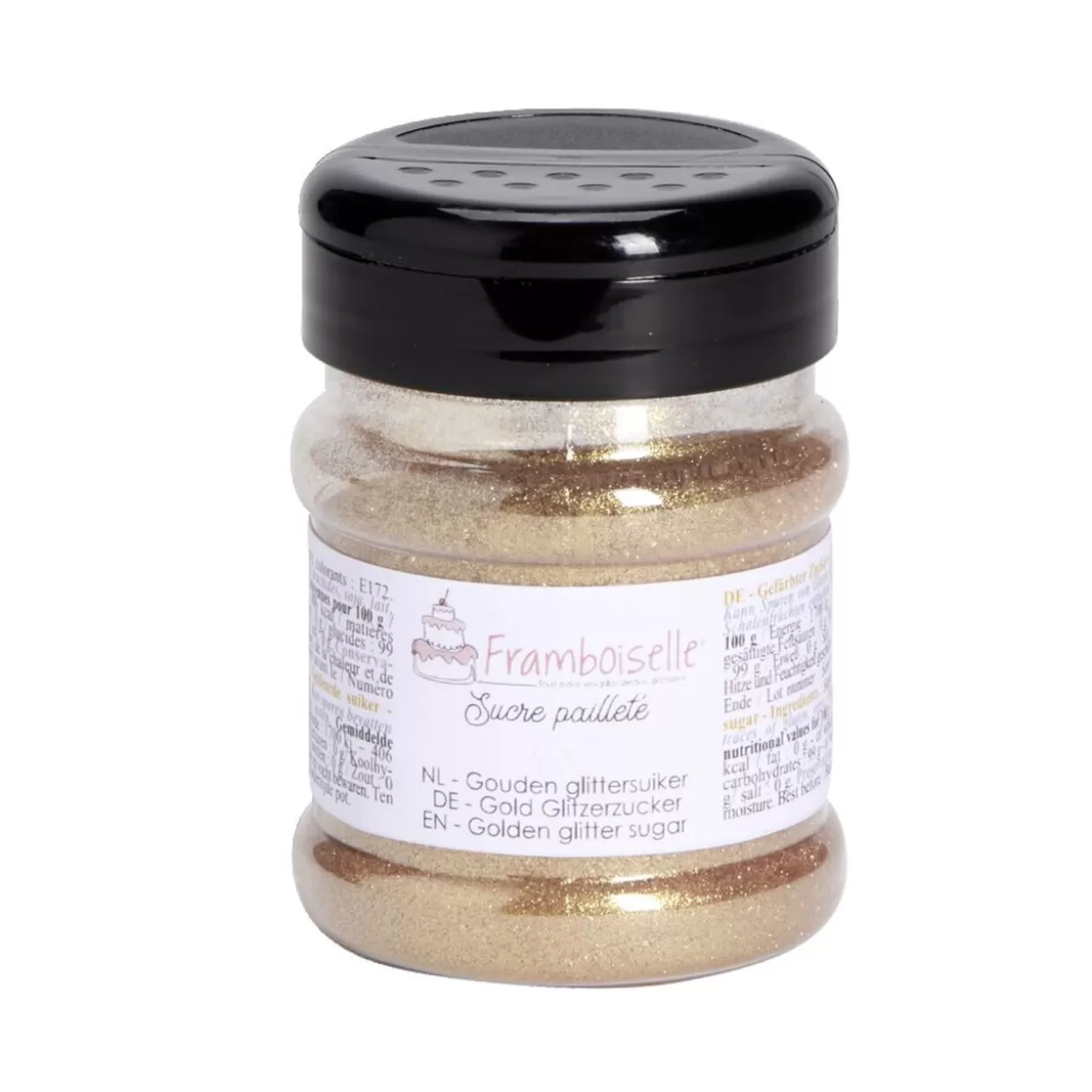 Gifi Sucre pailleté doré Framboiselle 160gr< Préparation Culinaire