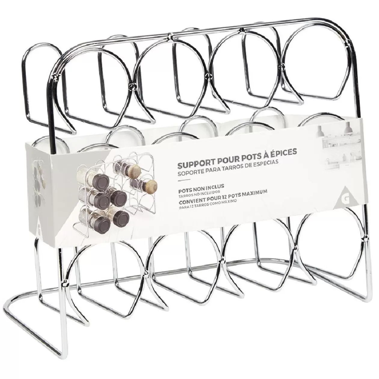 Gifi Support en acier pour pots à épices< Vaisselle Et Accessoires De Table
