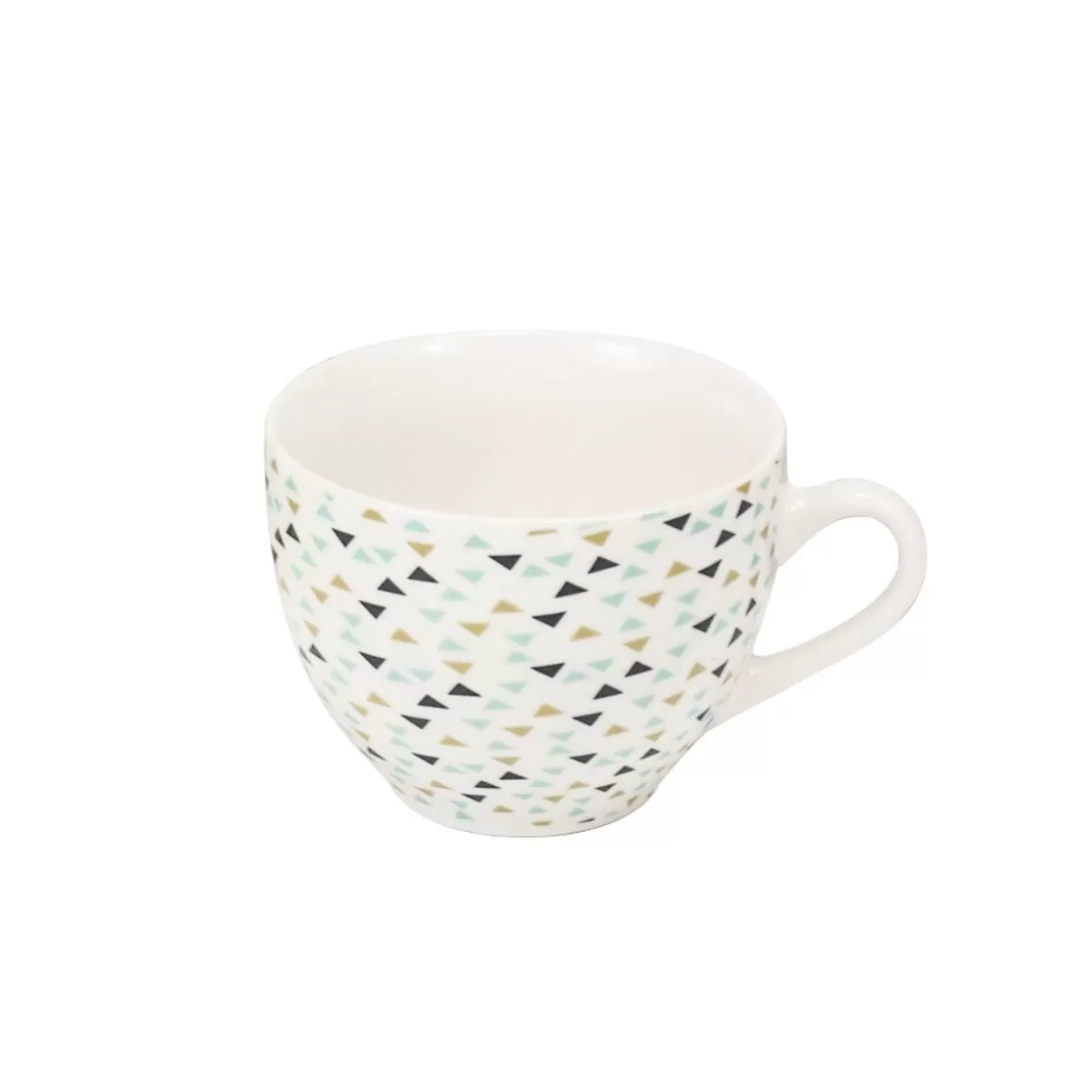 Tasse à café en porcelaine motif triangle multicolore 22 cl>Gifi Discount