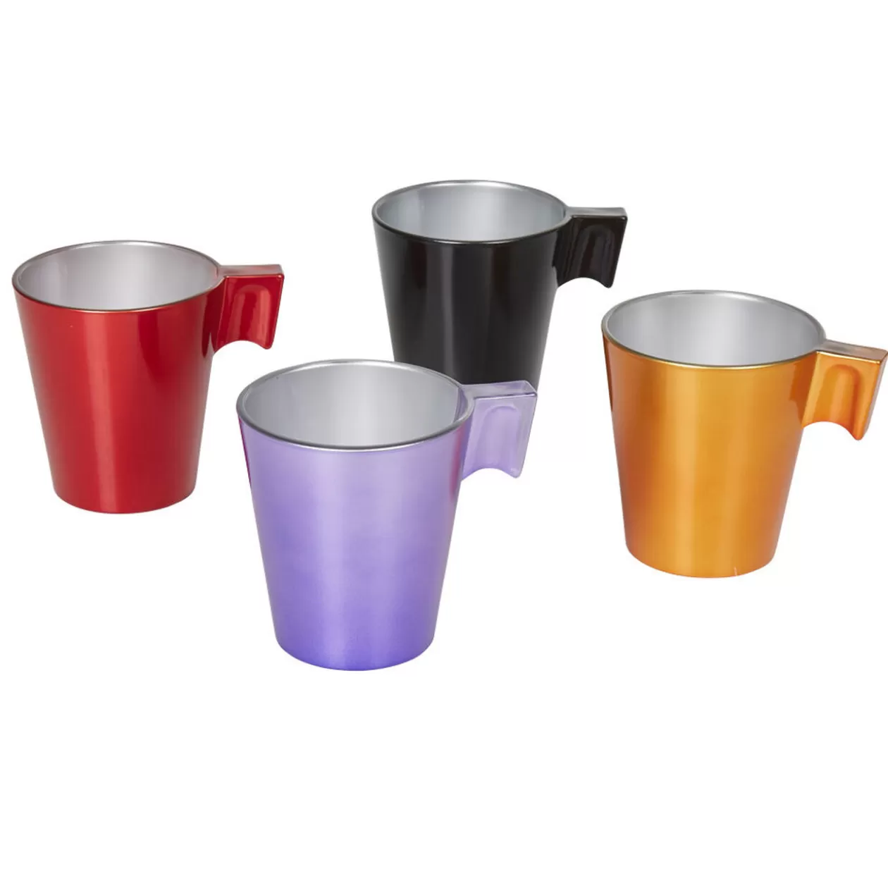 Gifi Tasse à café métallisé Luminarc multicolore x4< Vaisselle Et Accessoires De Table