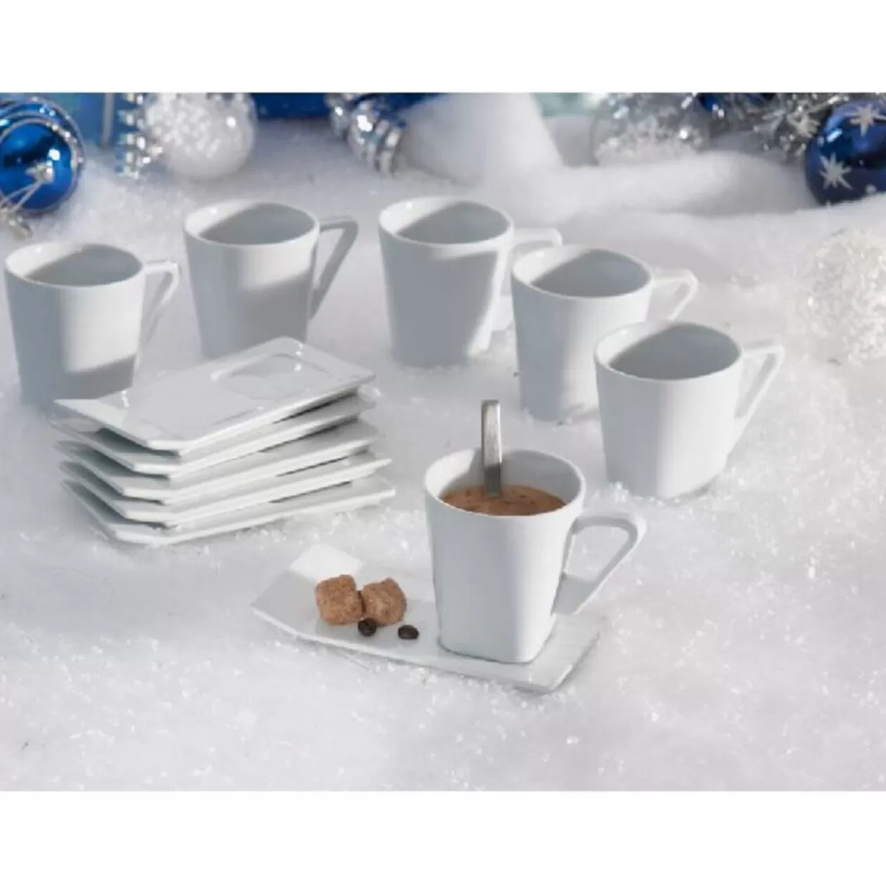 Gifi Tasse à café porcelaine x6< Vaisselle Et Accessoires De Table