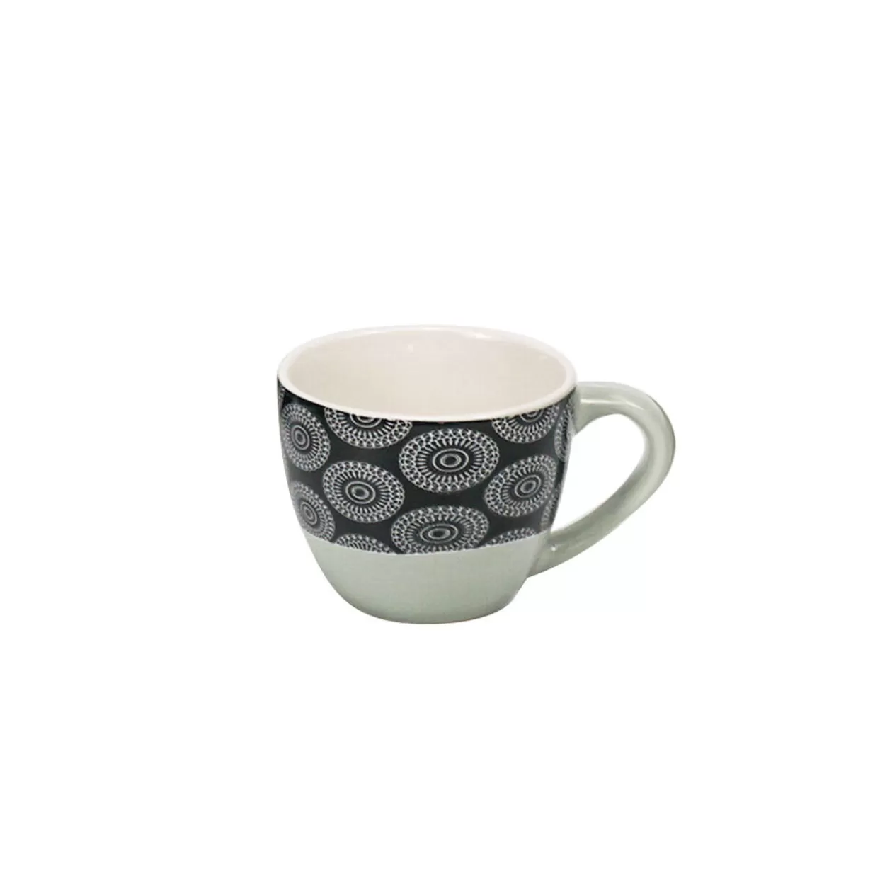Tasse à expresso porcelaine motif rosace noir blanc 9 cl>Gifi Flash Sale