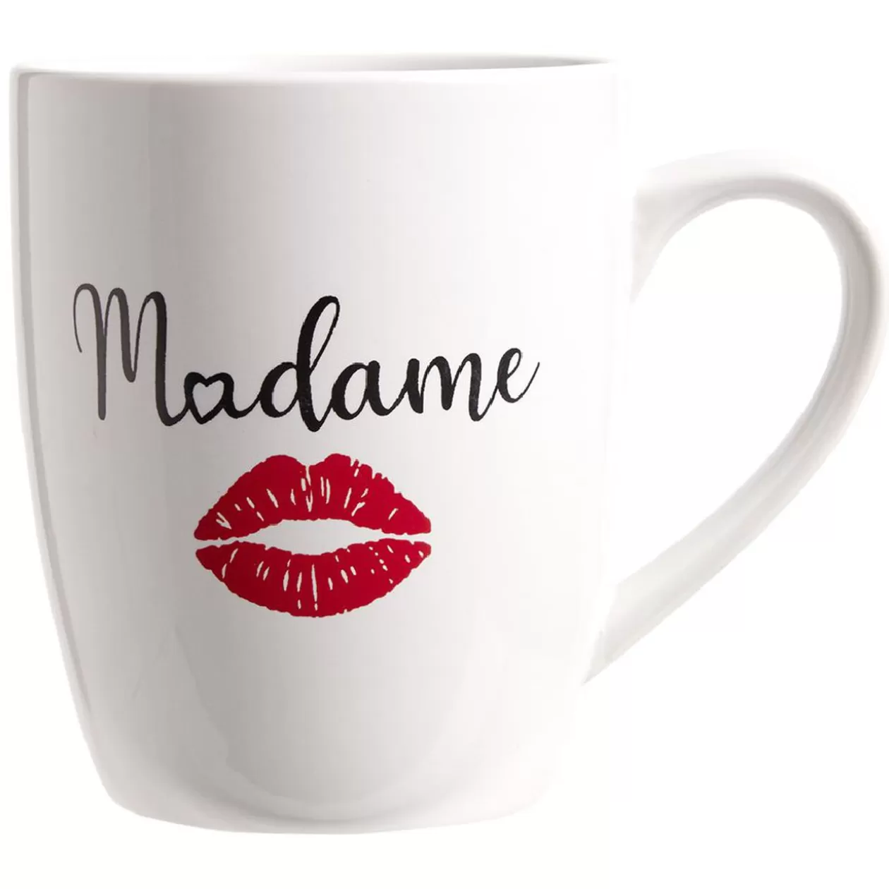 Gifi Tasse en céramique Monsieur ou Madame H12 cm< Vaisselle Et Accessoires De Table