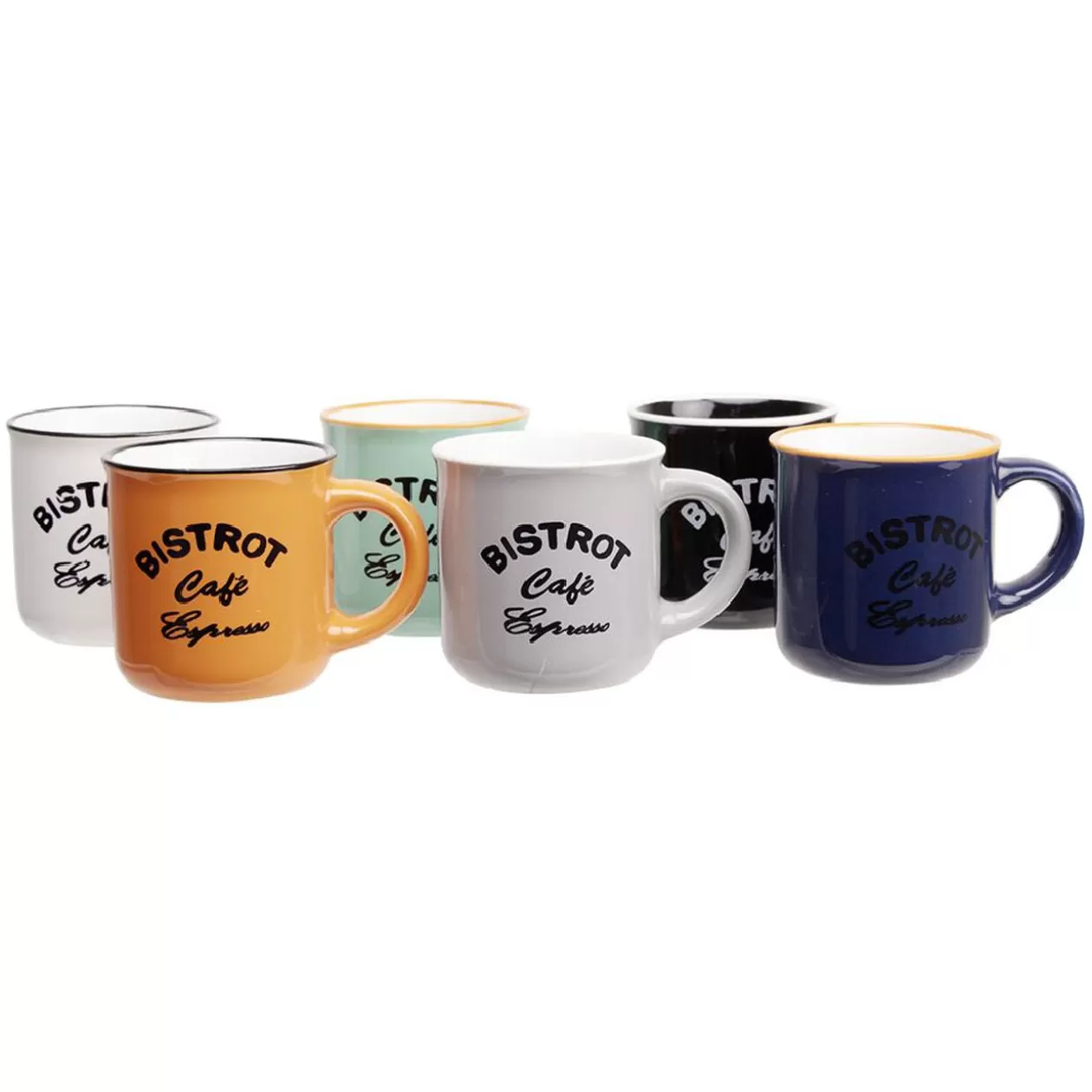 Gifi Tasse en faïence x6< Vaisselle Et Accessoires De Table