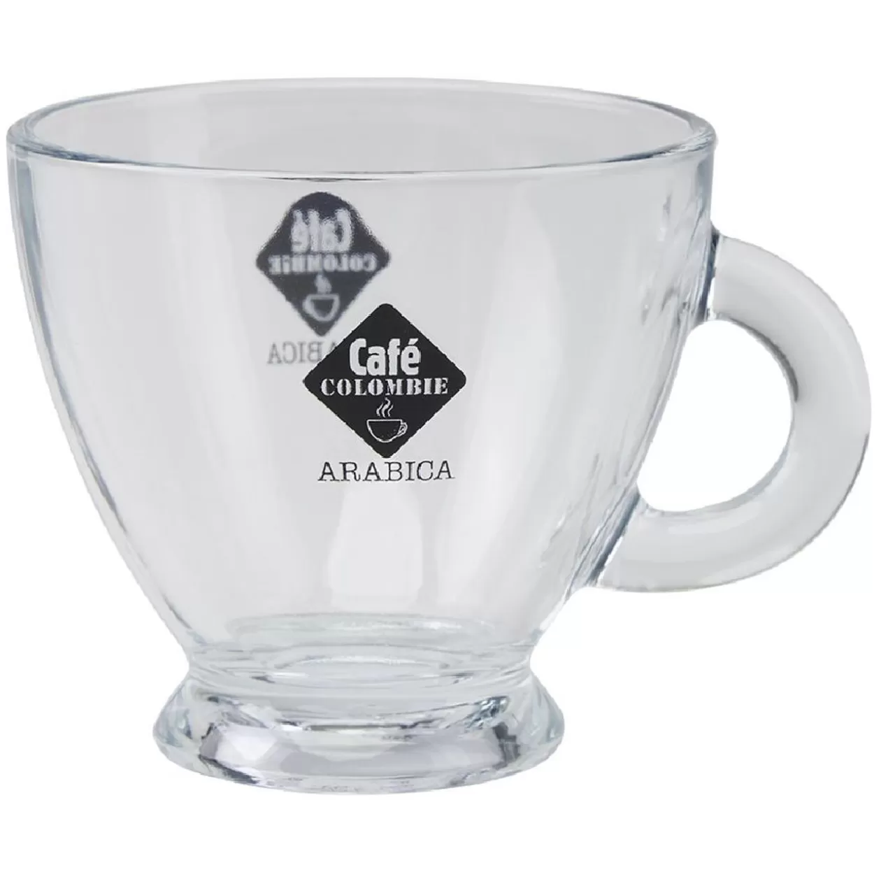 Tasse en verre transparent design café 23 cl>Gifi Best