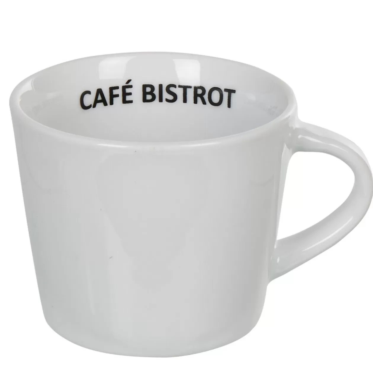 Gifi Tasse expresso et sous tasse café bistrot blanc x 4< Vaisselle Et Accessoires De Table