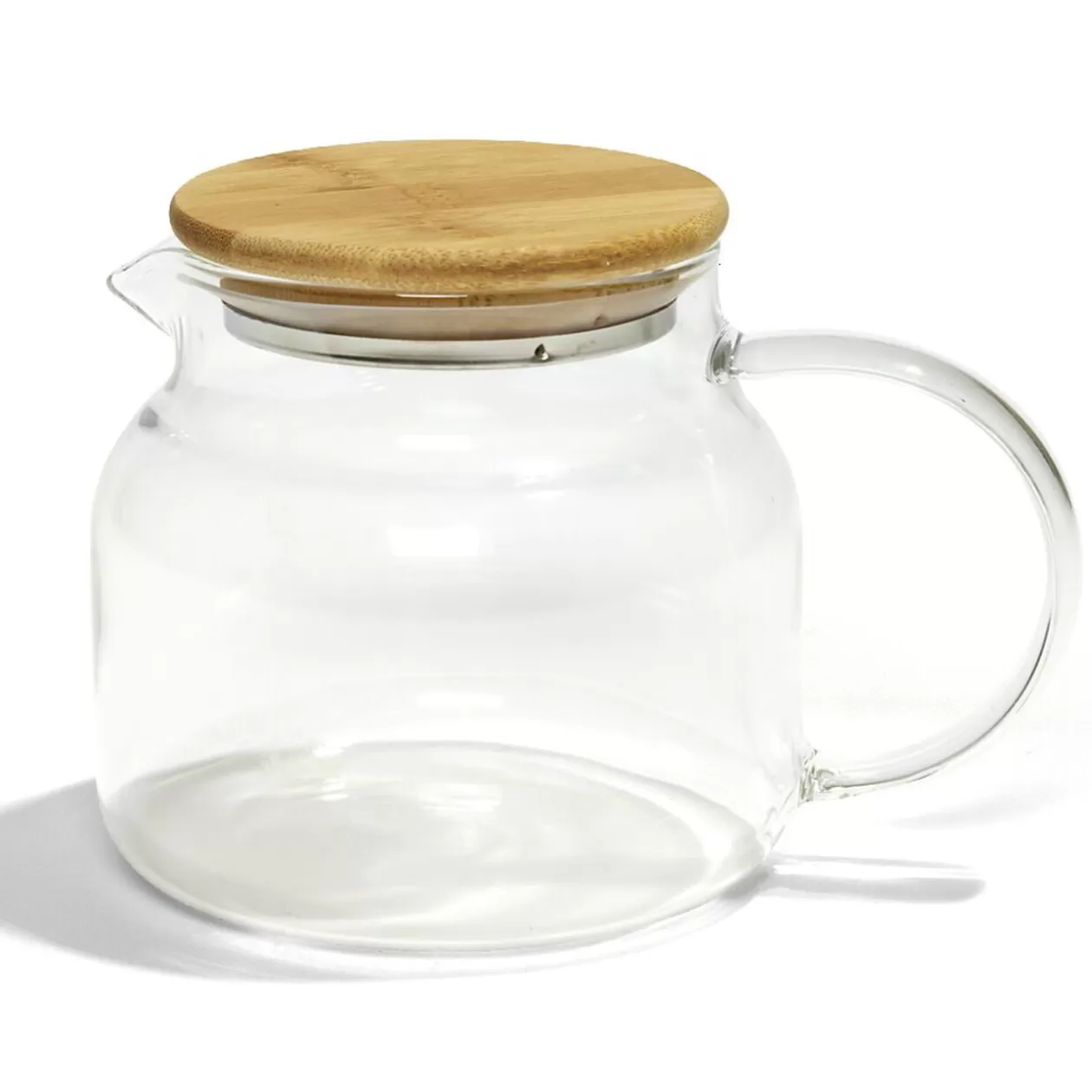 Gifi Théière transparente 640ml couvercle en bois< Vaisselle Et Accessoires De Table