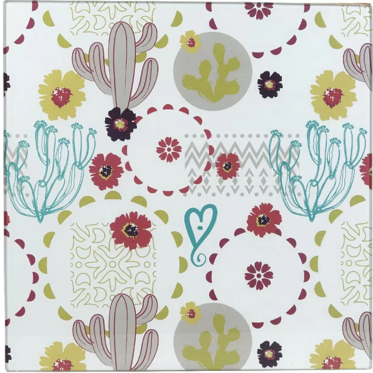 Gifi Tiroir toutes dosettes bambou motif cactus multicolore< Rangement De Cuisine