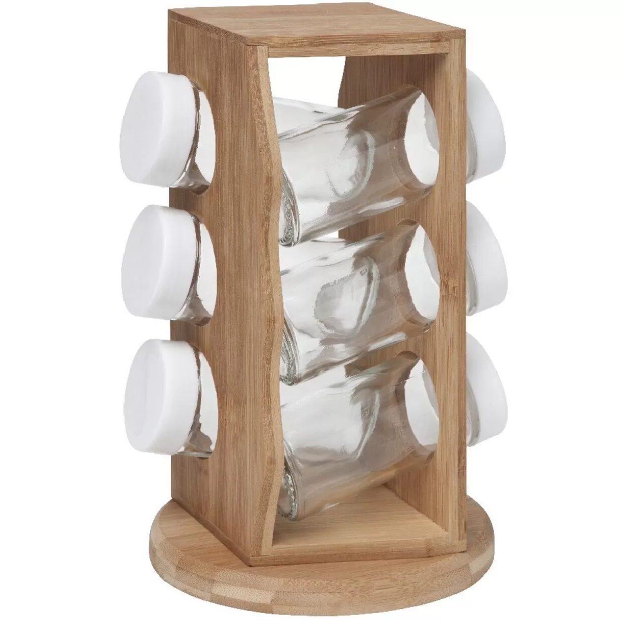 Gifi Tour à épices bambou avec pots< Vaisselle Et Accessoires De Table