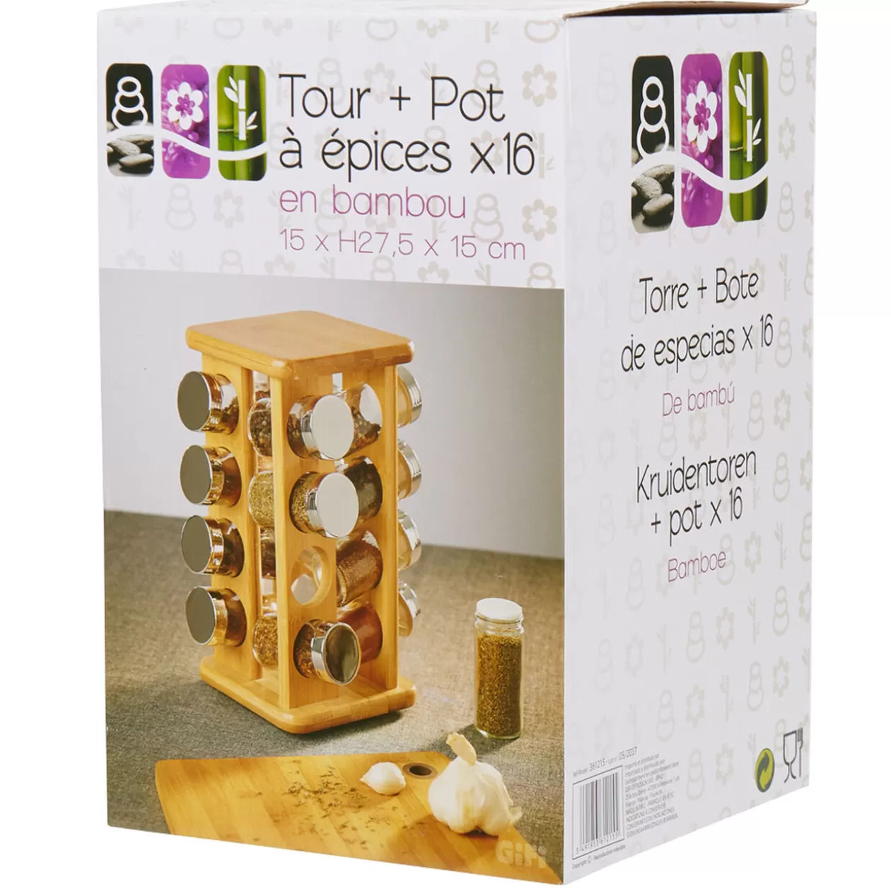 Gifi Tour avec 16 pots à épices< Vaisselle Et Accessoires De Table
