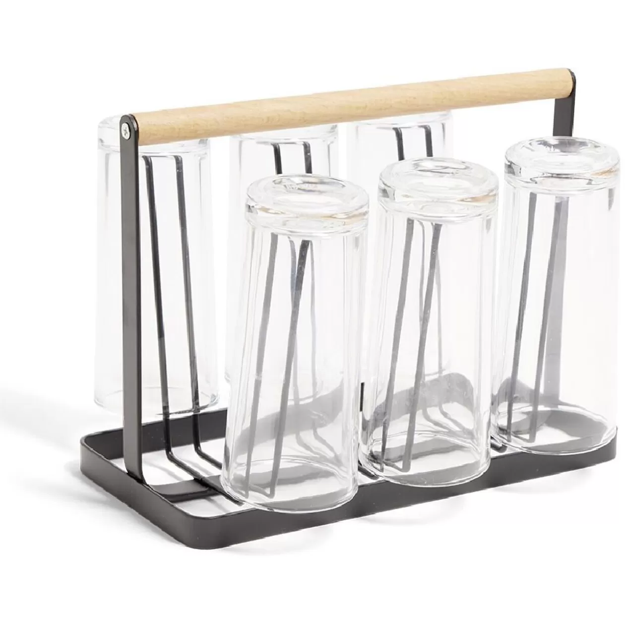 Verre 22cl transparent x6 avec support>Gifi Online