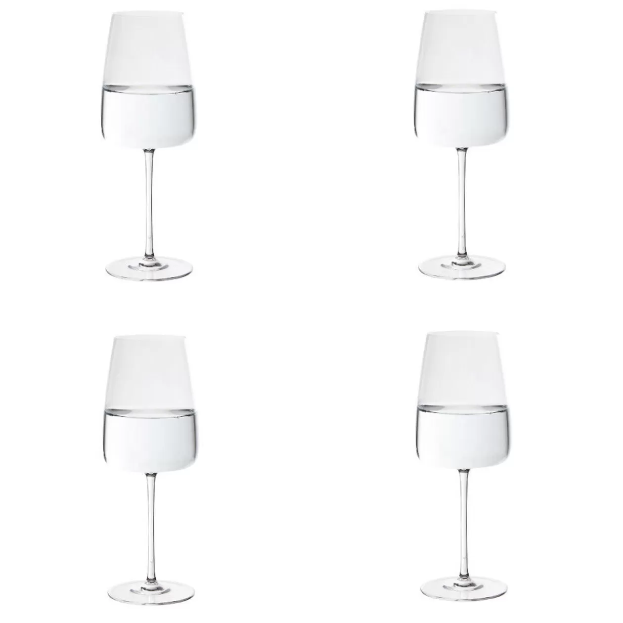 Gifi Verre à eau cristallin 51 cl x4< Vaisselle Et Accessoires De Table