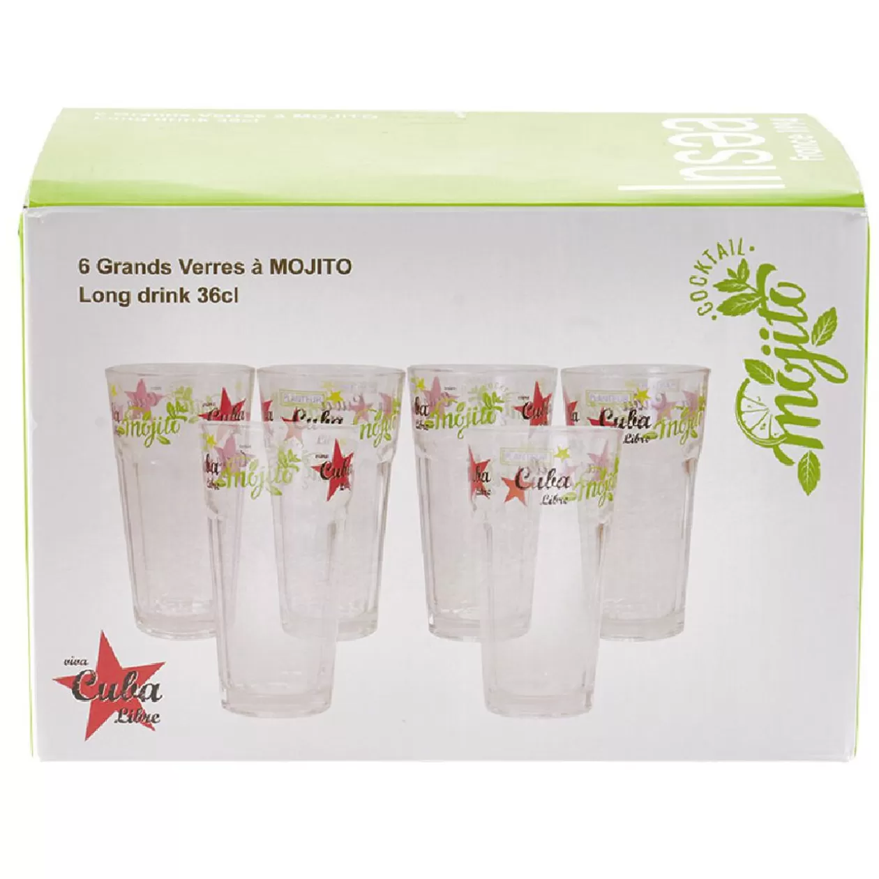 Verre à mojito long drink 36 cl x6>Gifi Best Sale