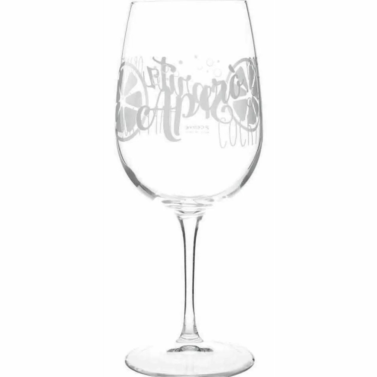 Gifi Verre à pied décor apéritif 50 cl x2< Vaisselle Et Accessoires De Table