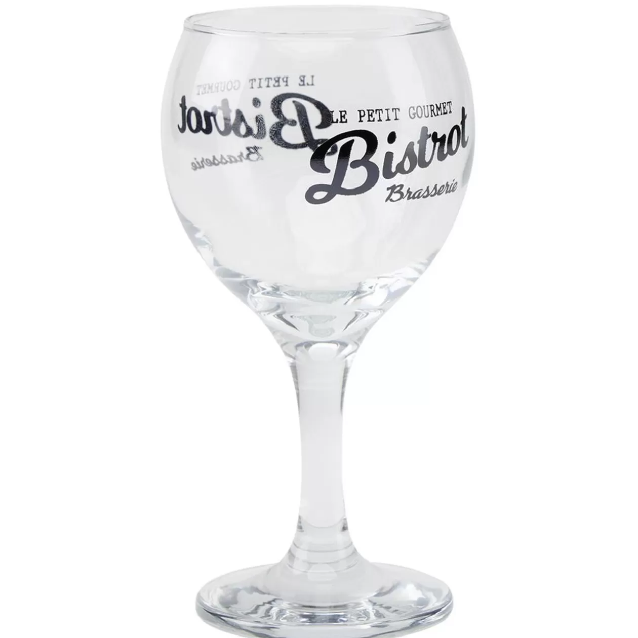 Gifi Verre à pied en verre transparent design Bistrot x6< Vaisselle Et Accessoires De Table