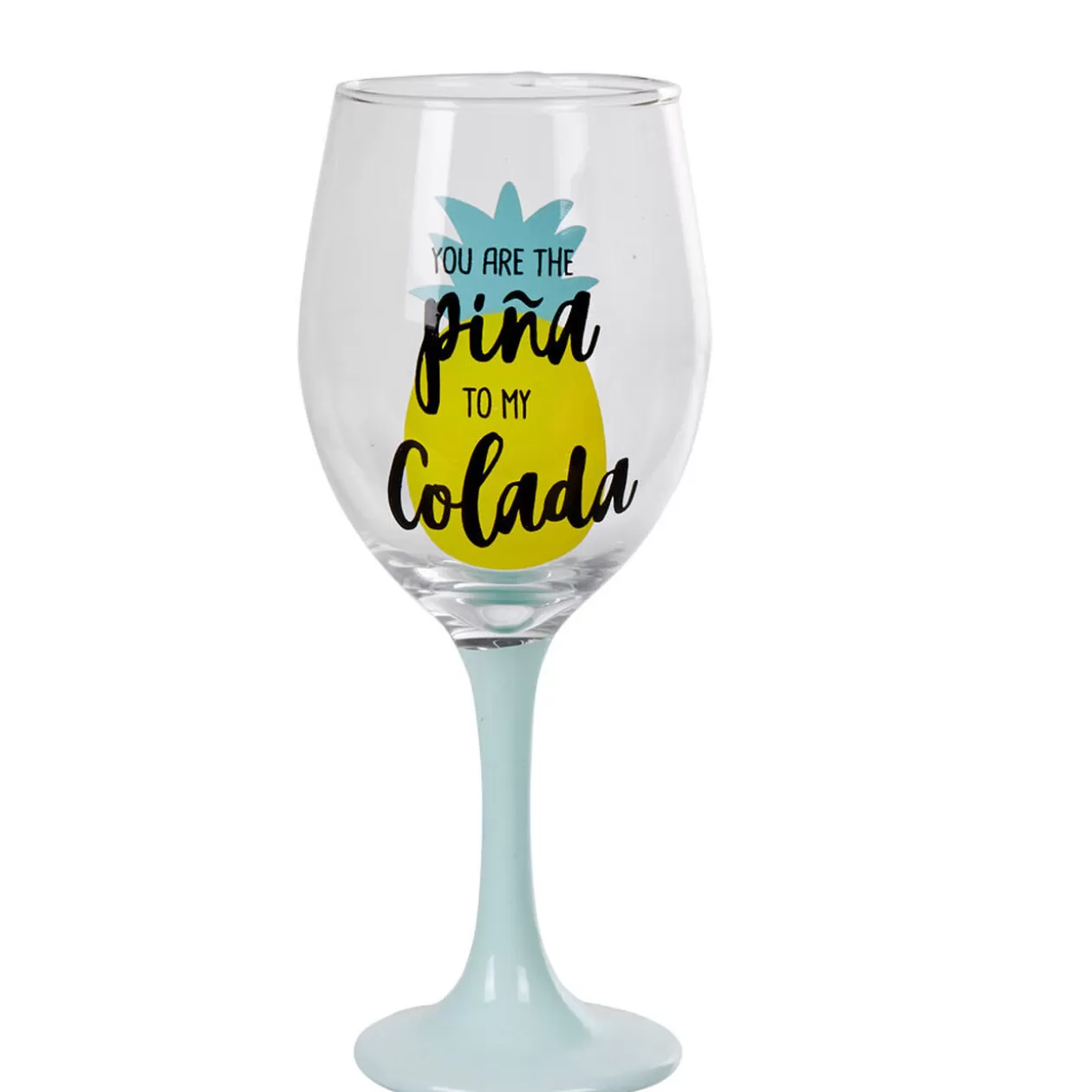 Gifi Verre à pied motif ananas< Vaisselle Et Accessoires De Table
