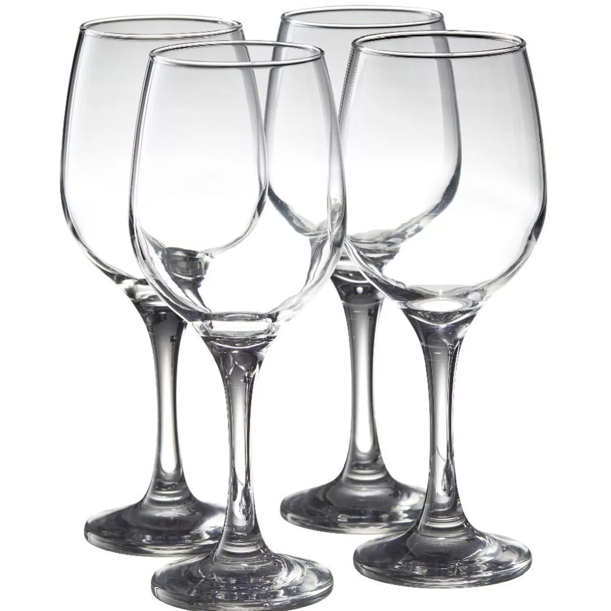 Gifi Verre à vin à pied en verre x 4< Vaisselle Et Accessoires De Table