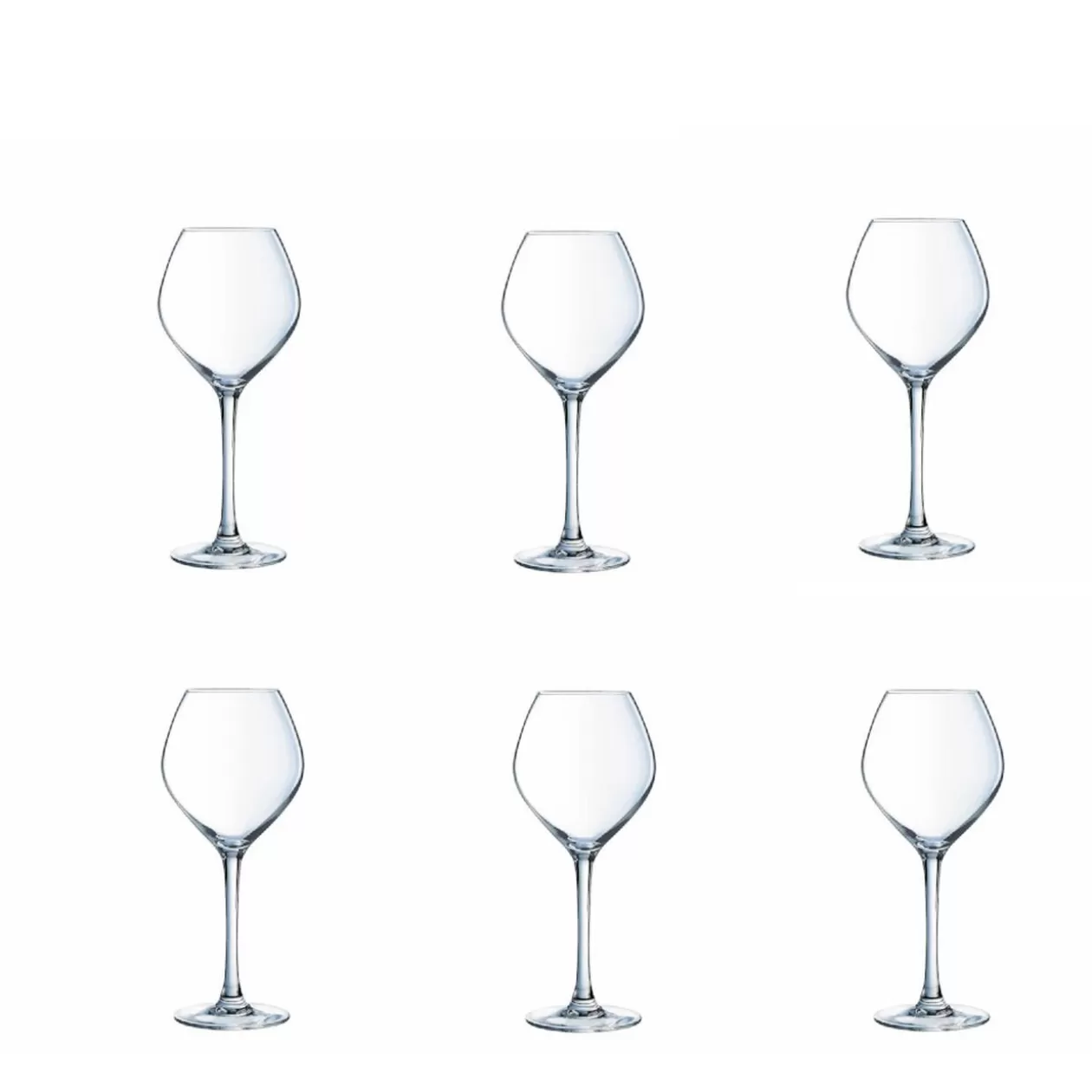 Verre à vin blanc pied cristallin Wine Emotion 35 cl x6>Gifi Best Sale