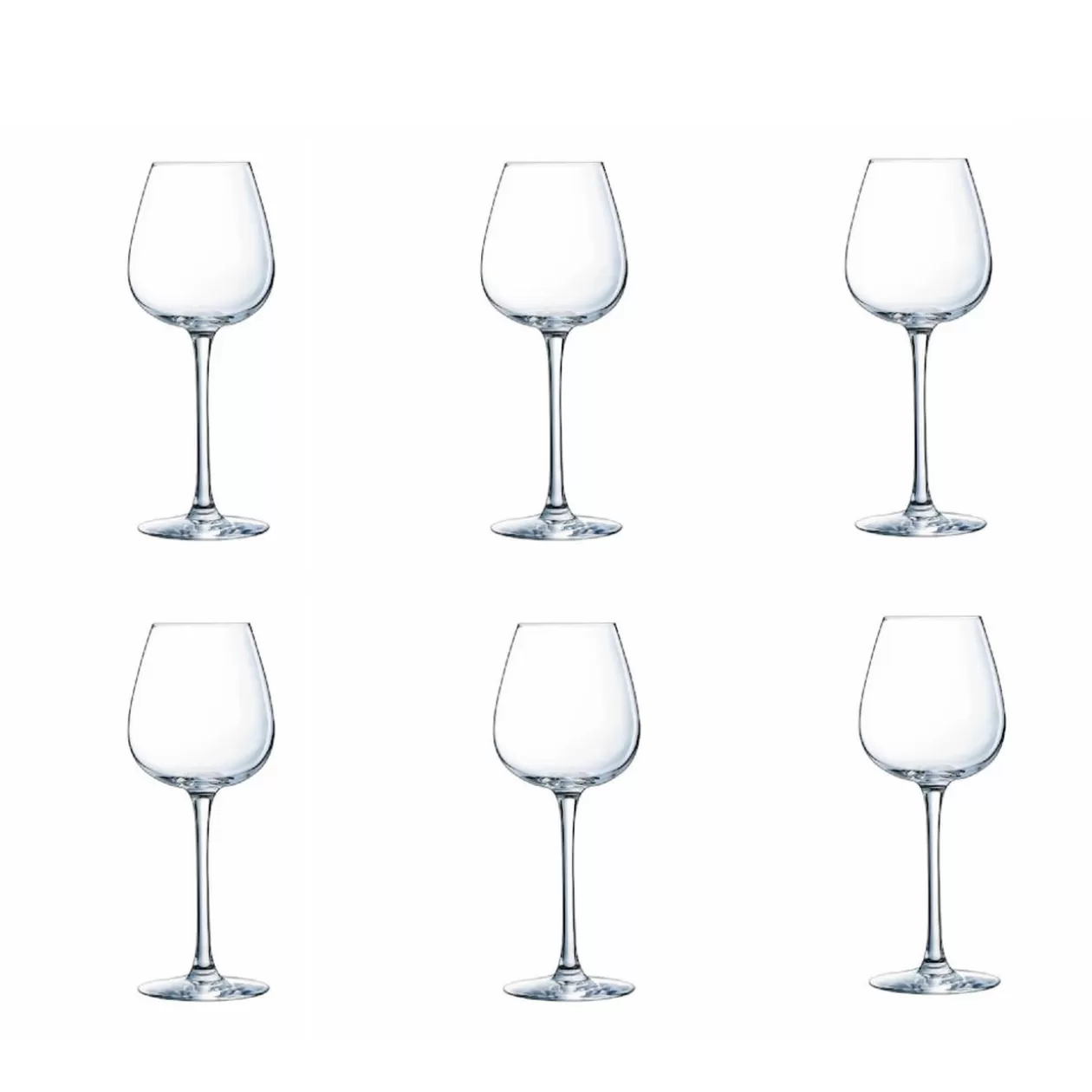 Verre à vin rouge pied cristallin Wine Emotion 35 cl x6>Gifi Fashion