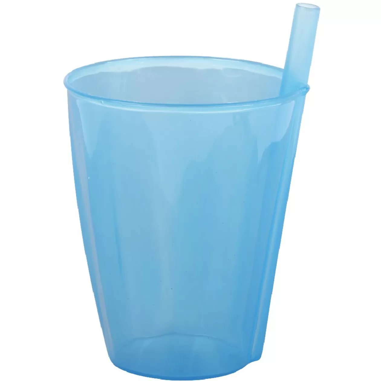 Verre avec paille intégrée transparent>Gifi New