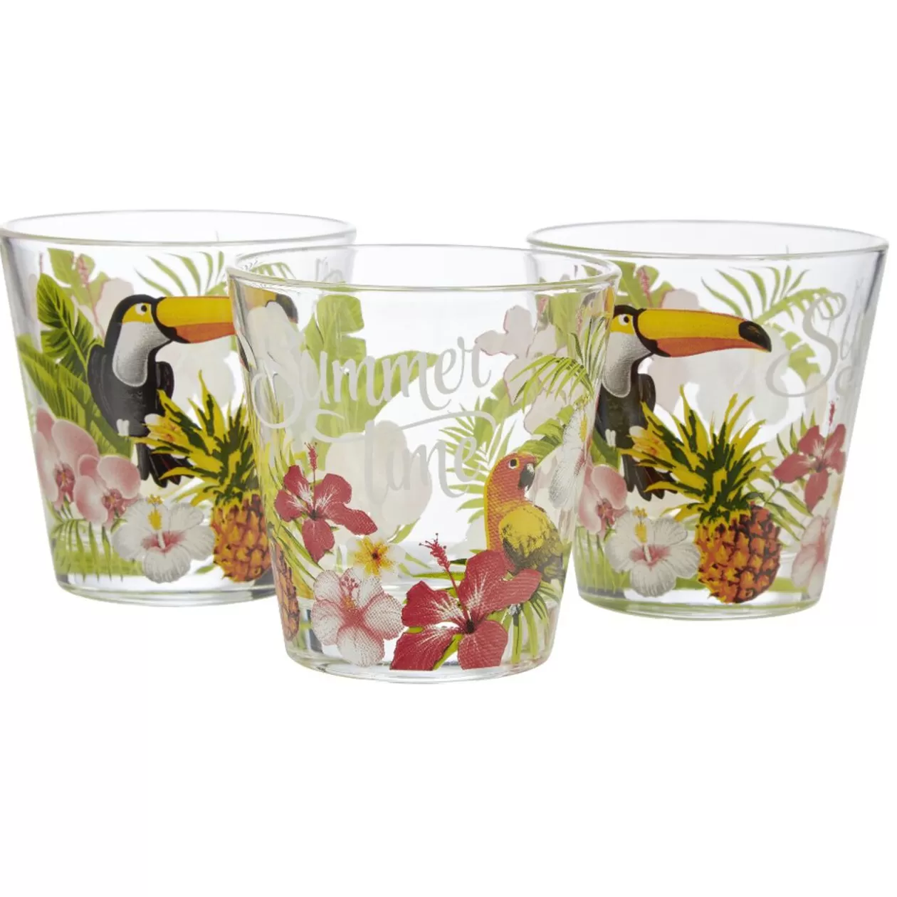 Gifi Verre bas Nadia Jungle x 3< Vaisselle Et Accessoires De Table