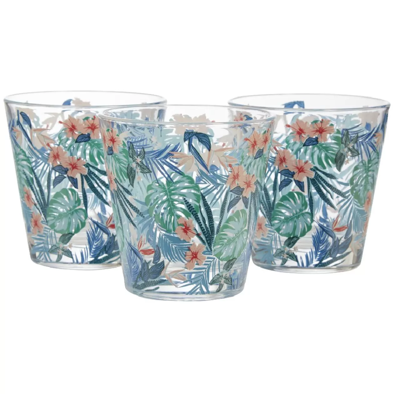 Gifi Verre bas Nadia Tropical x 3< Vaisselle Et Accessoires De Table