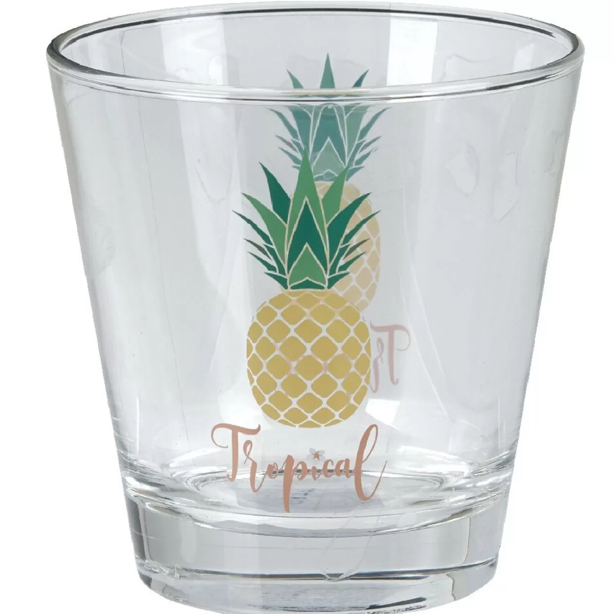 Gifi Verre bas style tropical motif ananas 25cl< Vaisselle Et Accessoires De Table