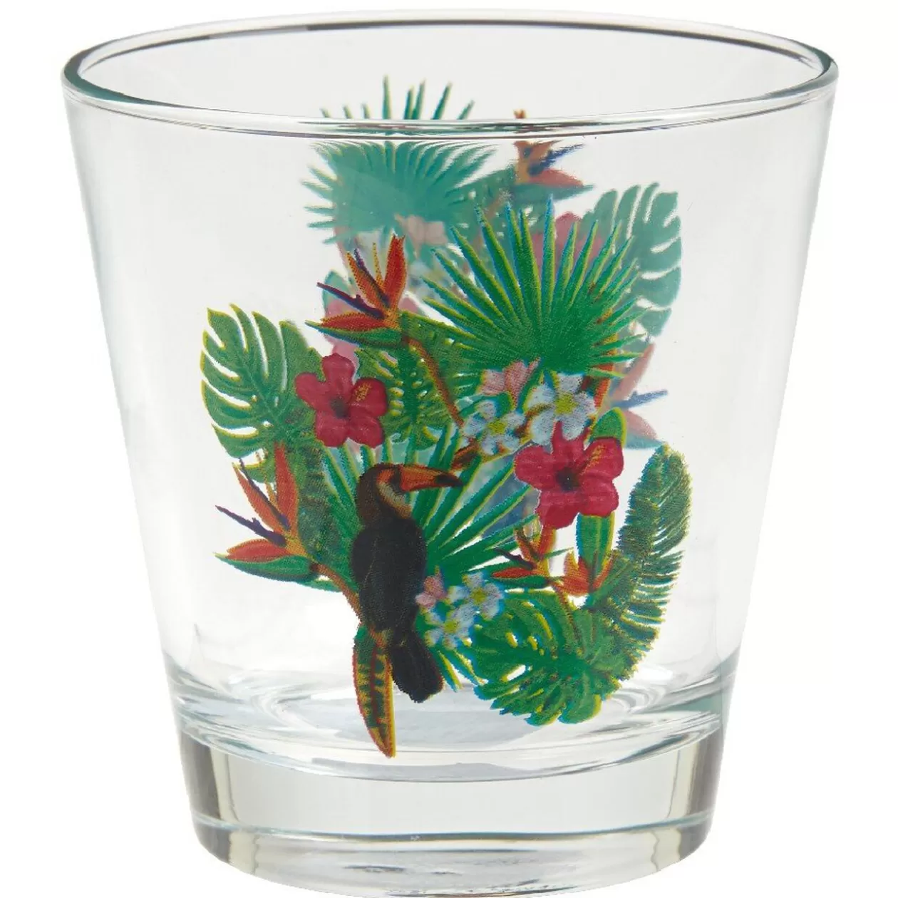 Gifi Verre bas style tropical motif toucan 25cl< Vaisselle Et Accessoires De Table