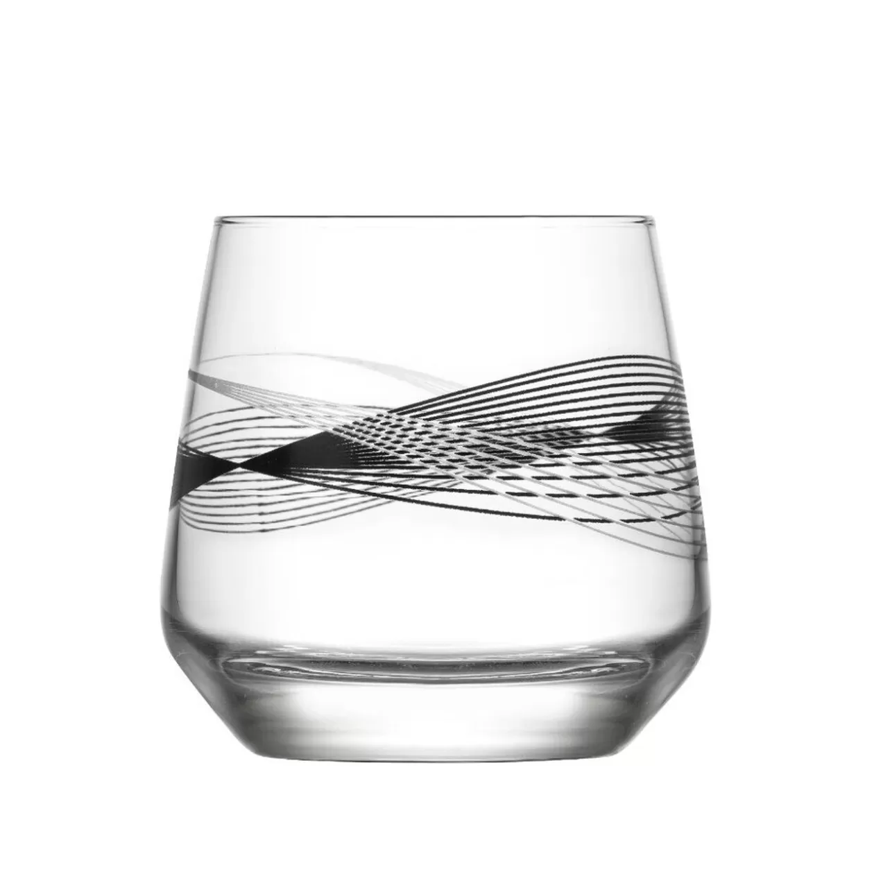 Gifi Verre bas transparent motif ligne noire 34,5 cl< Vaisselle Et Accessoires De Table