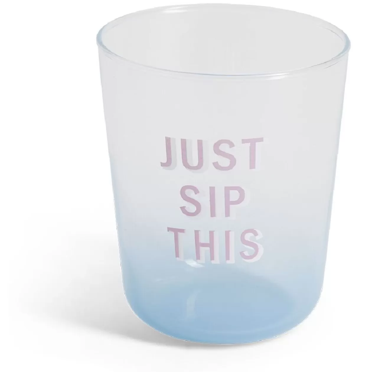 Gifi Verre coloré avec message 315ml< Vaisselle Et Accessoires De Table