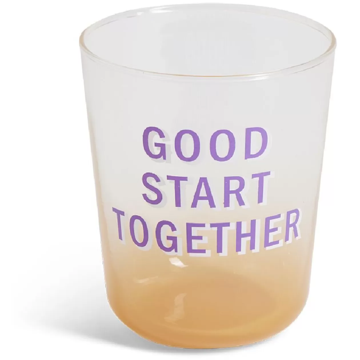 Gifi Verre coloré avec message 315ml< Vaisselle Et Accessoires De Table