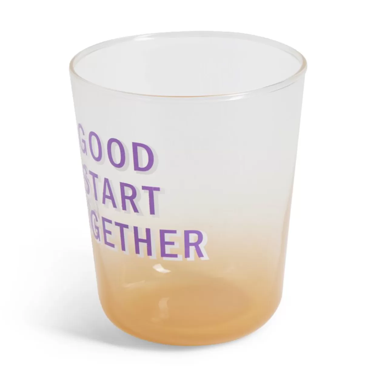 Gifi Verre coloré avec message 315ml< Vaisselle Et Accessoires De Table