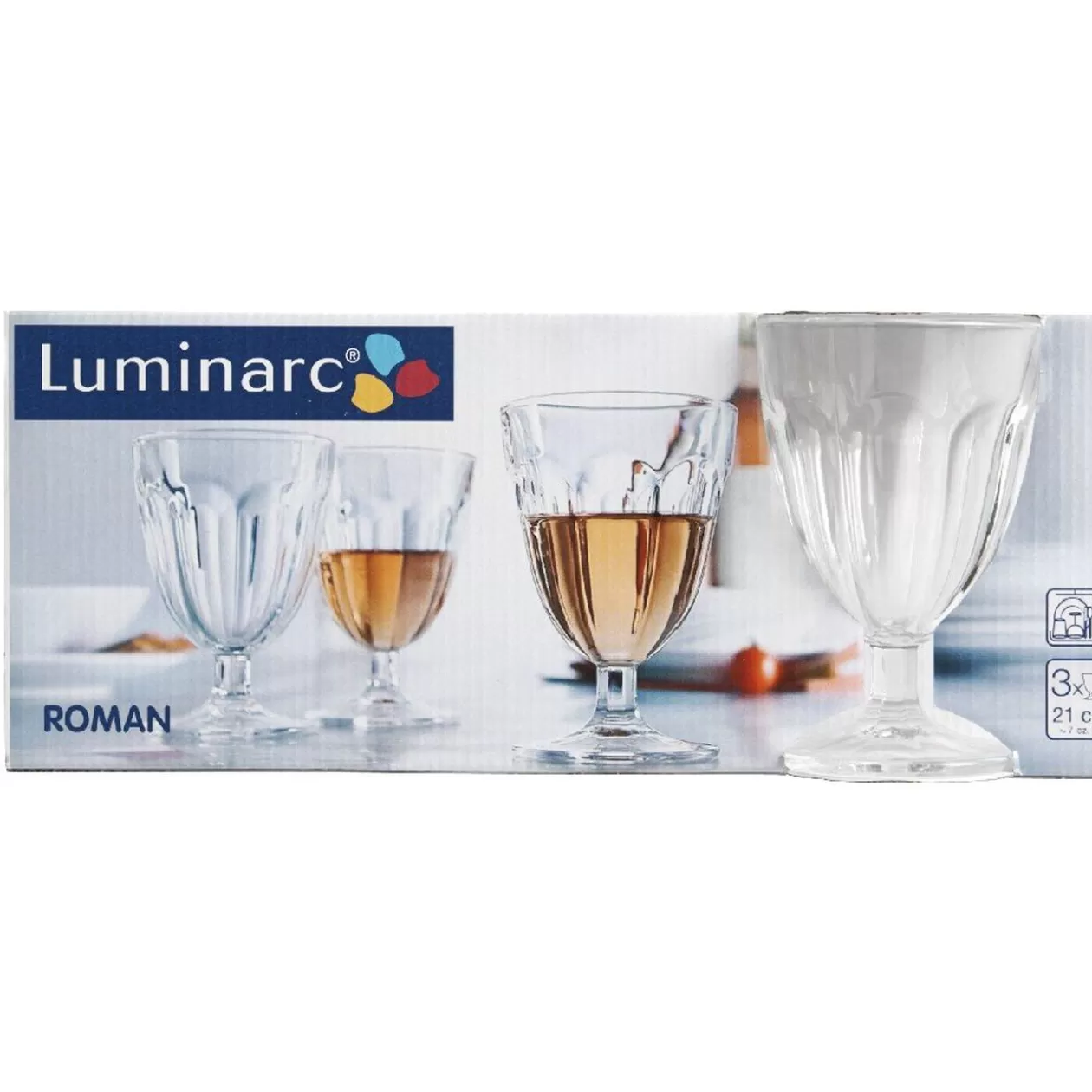 Gifi Verre haut à pied transparent haut Luminarc x3< Vaisselle Et Accessoires De Table