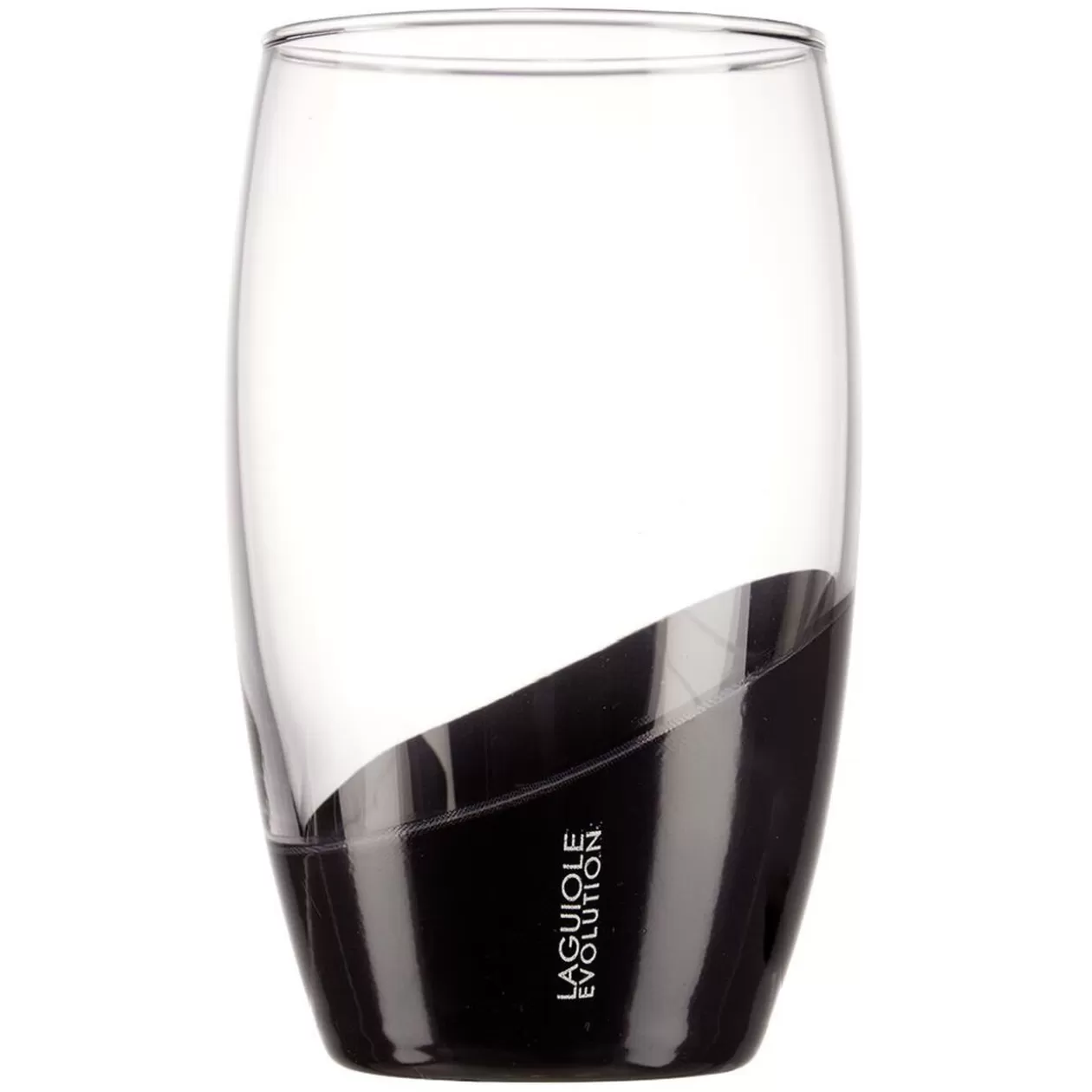 Verre Laguiole Evolution grand modèle transparent et noir 36,5 cl>Gifi Store